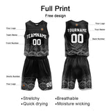 Custom Basketball Jersey Uniform Suit Printed Your Logo Name Number Gray