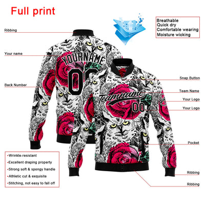 Personalized Custom Men's Jacket Customize Your Team Name, Logo, and Number enthsush