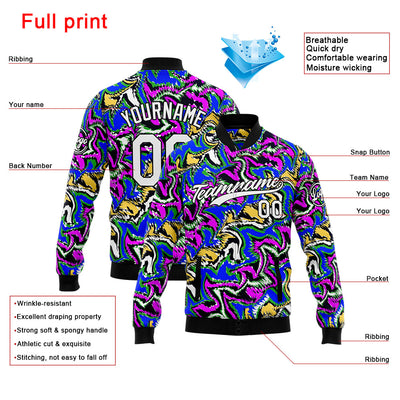 Personalized Custom Men's Jacket Customize Your Team Name, Logo, and Number enthsush