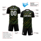 Custom Soccer Jerseys for Men Women Personalized Soccer Uniforms for Adult and Kid Black&Green