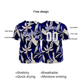 Custom Full Print Design Authentic Baseball Jersey navy-cream