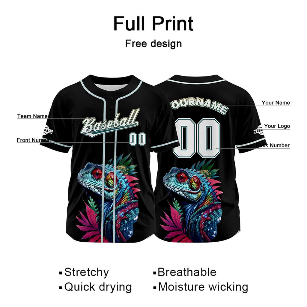 Custom Black Baseball Jersey Personalized Baseball Shirt for Men Women Kids Youth enthsush
