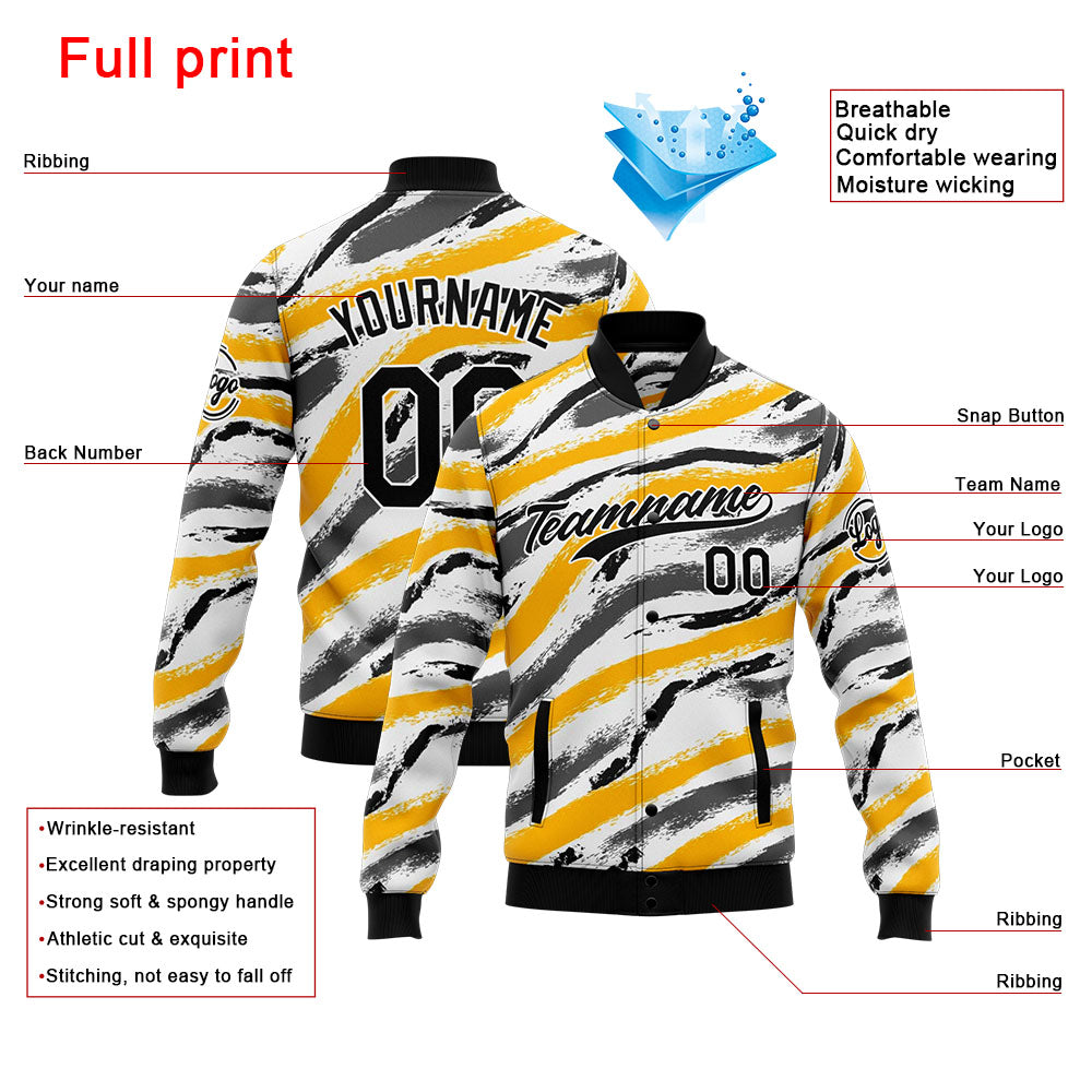Personalized Custom Men's Jacket Customize Your Team Name, Logo, and Number enthsush