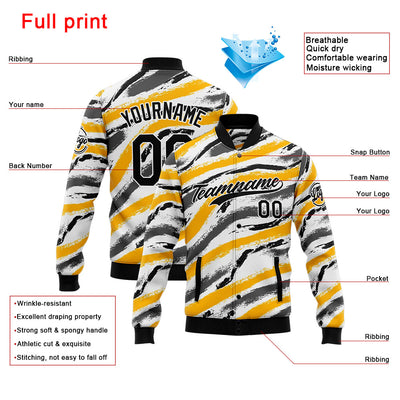 Personalized Custom Men's Jacket Customize Your Team Name, Logo, and Number enthsush