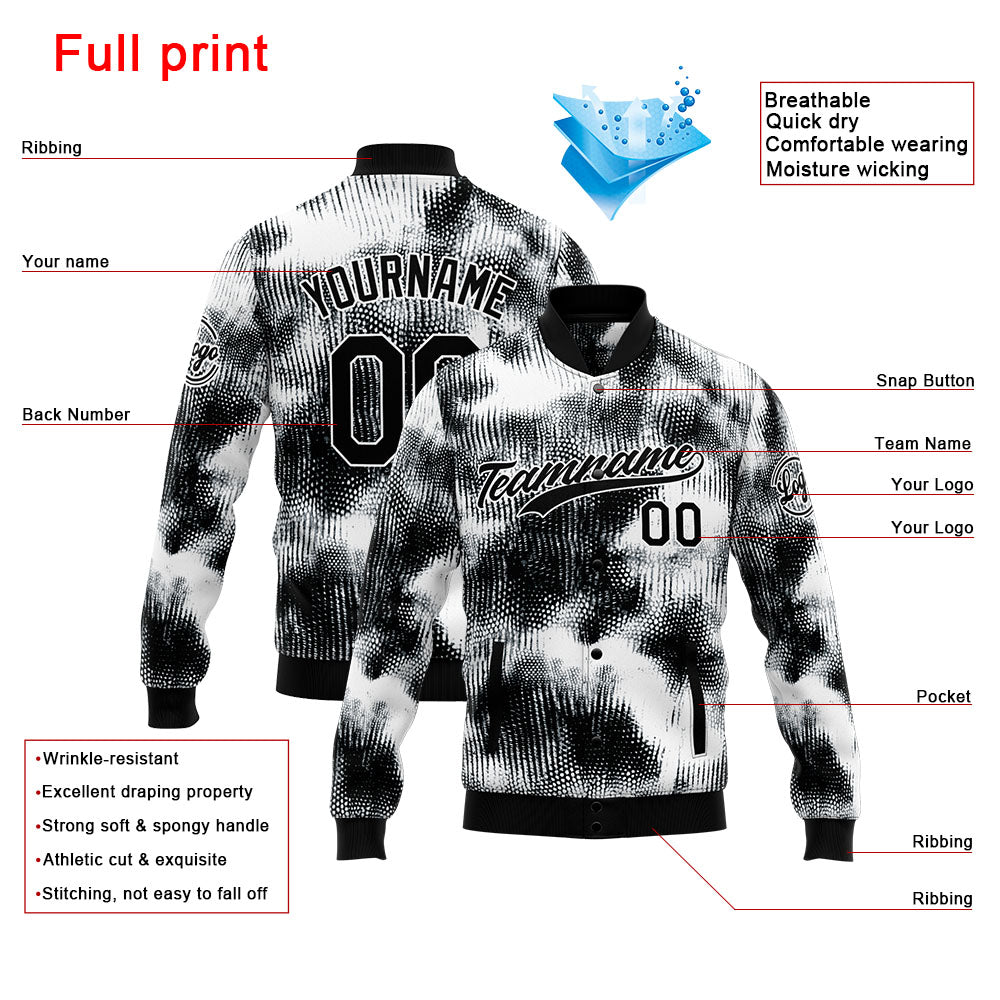 Personalized Custom Men's Jacket Customize Your Team Name, Logo, and Number enthsush