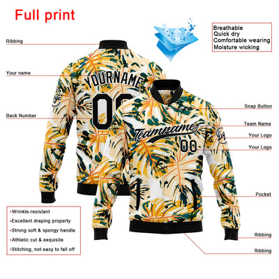 Personalized Custom Men's Jacket Customize Your Team Name, Logo, and Number enthsush