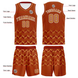 Custom Burnt Orange Basketball Jersey Uniform Suit Printed Your Logo Name Number