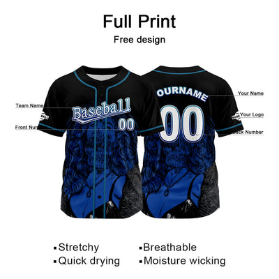 Custom Black Jersey Personalized Baseball Shirt for Men Women Kids Youth enthsush