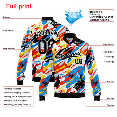 Personalized Custom Men's Jacket Customize Your Team Name, Logo, and Number enthsush