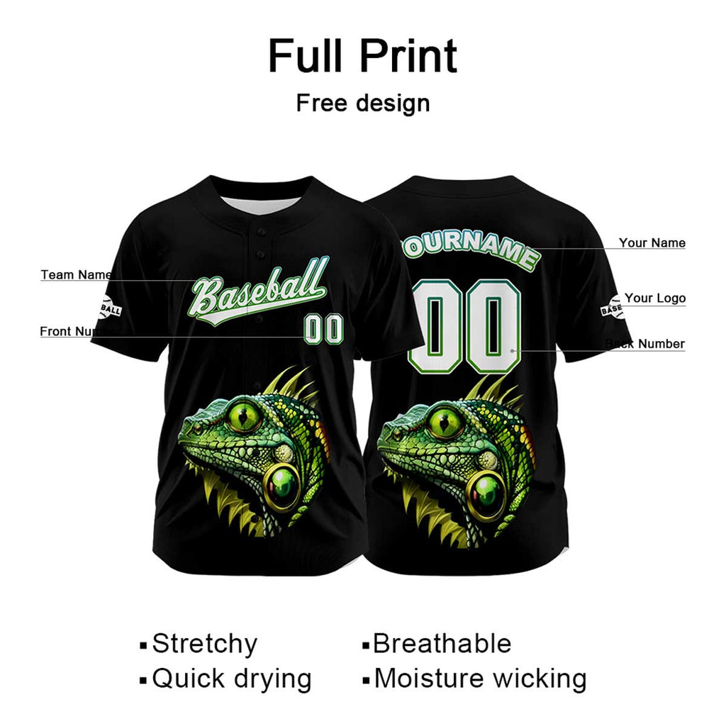 Custom Black Baseball Jersey Personalized Baseball Shirt for Men Women Kids Youth enthsush
