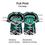 Custom Dark Green Baseball Jersey Personalized Baseball Shirt for Men Women Kids Youth