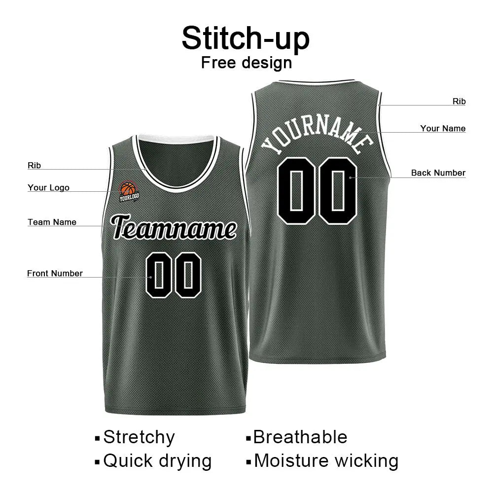 Custom Basketball Jersey for Men &Women & Kid, Athletic Uniform Personalized Stitched Team Name Number Logo enthsush