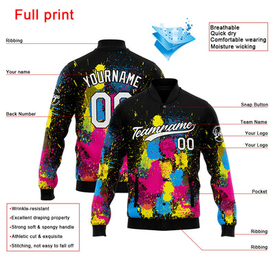 Personalized Custom Men's Jacket Customize Your Team Name, Logo, and Number enthsush
