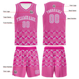 Custom Pink Basketball Jersey Uniform Suit Printed Your Logo Name Number