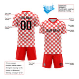 Custom Soccer Jerseys for Men Women Personalized Soccer Uniforms for Adult and Kid Red-White