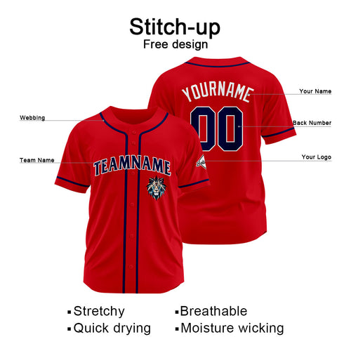Custom Baseball Uniforms High-Quality for Adult Kids Optimized for Performance Red enthsush