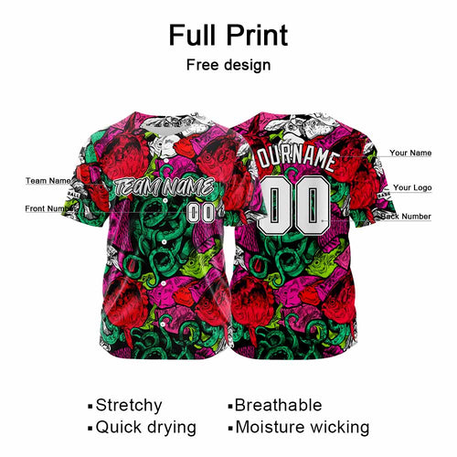 Custom Baseball Uniforms High-Quality for Adult Kids Optimized for Performance Seabed-Red&Green enthsush