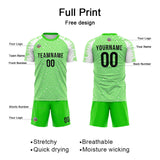 Custom Soccer Jerseys for Men Women Personalized Soccer Uniforms for Adult and Kid Green-White
