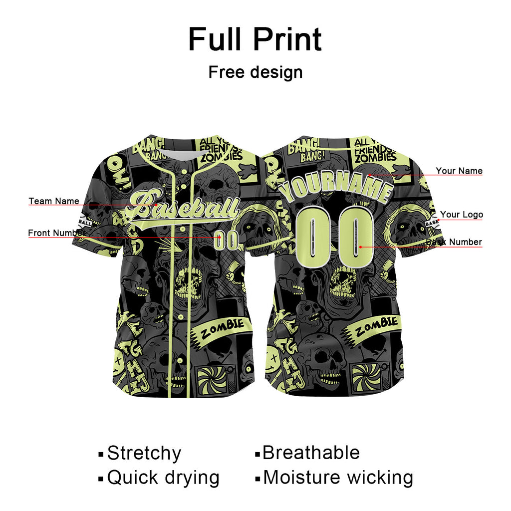 Custom Gray Jersey Personalized Baseball Shirt for Men Women Kids Youth enthsush
