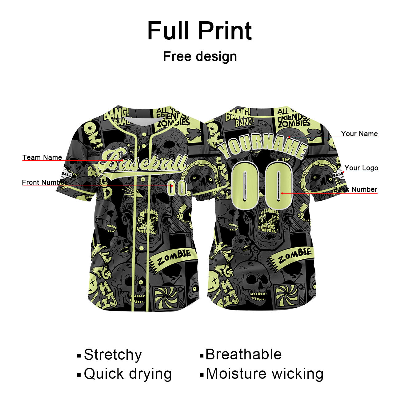 Custom Gray Jersey Personalized Baseball Shirt for Men Women Kids Youth enthsush