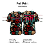 Custom Red Jersey Personalized Baseball Shirt for Men Women Kids Youth