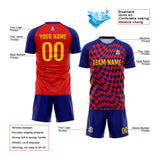 Custom Soccer Jerseys for Men Women Personalized Soccer Uniforms for Adult and Kid Red-Navy