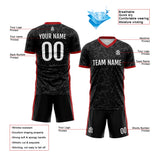 Custom Soccer Jerseys for Men Women Personalized Soccer Uniforms for Adult and Kid Black&Red&White