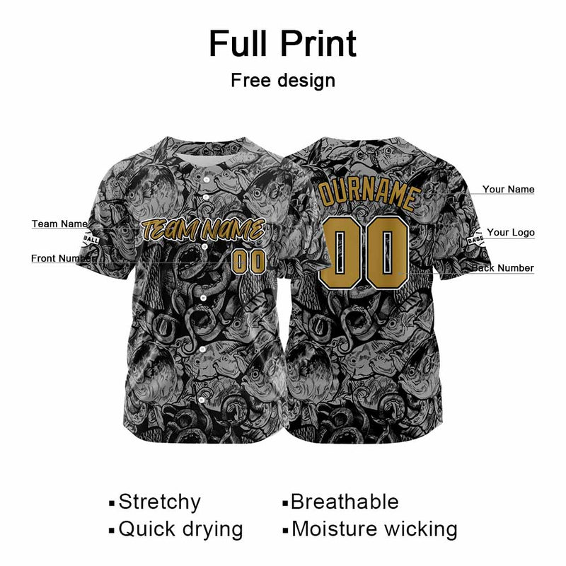 Custom Baseball Uniforms High-Quality for Adult Kids Optimized for Performance Seabed-Grey