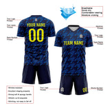 Custom Soccer Jerseys for Men Women Personalized Soccer Uniforms for Adult and Kid Navy&Yellow