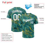 Custom Full Print Design Authentic Baseball Jersey green-yellow