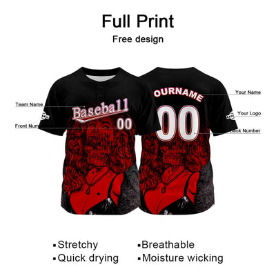 Custom Black Jersey Personalized Baseball Shirt for Men Women Kids Youth enthsush