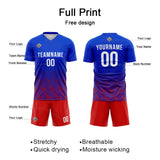 Custom Soccer Jerseys for Men Women Personalized Soccer Uniforms for Adult and Kid Royal-Red