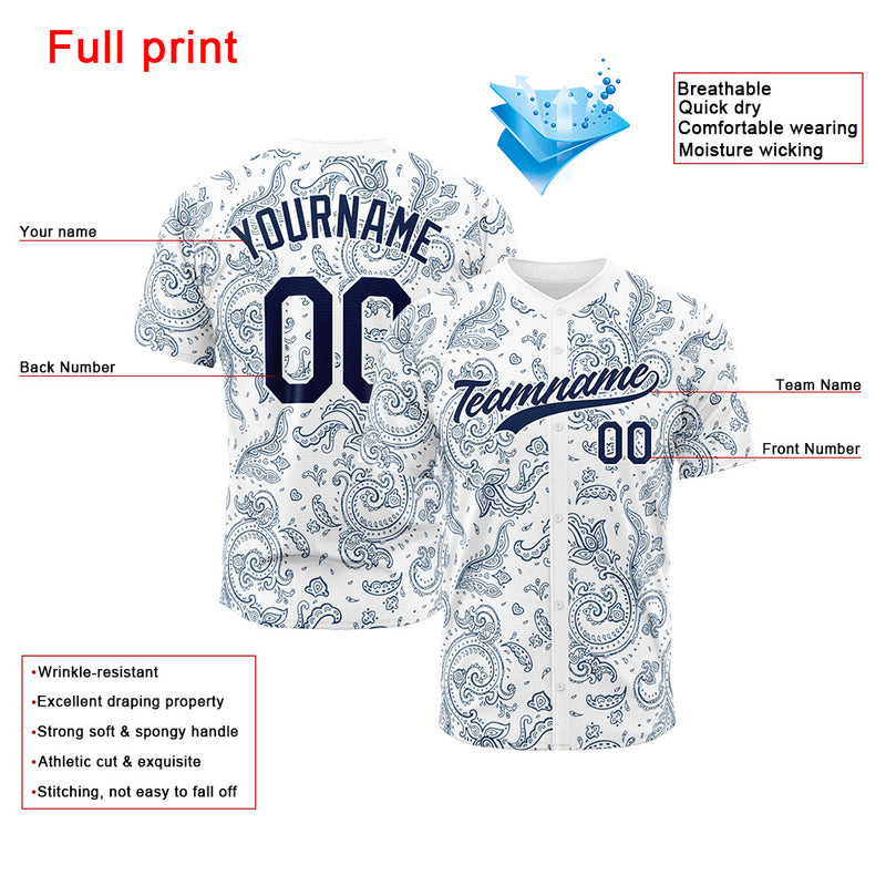 Custom Full Print Design Authentic Baseball Jersey Bandanna