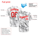 Custom Full Print Design Authentic Baseball Jersey white-black-red