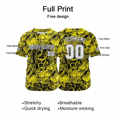 Custom Baseball Uniforms High-Quality for Adult Kids Optimized for Performance Seabed-Yellow enthsush