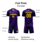 Custom Soccer Jerseys for Men Women Personalized Soccer Uniforms for Adult and Kid Purple