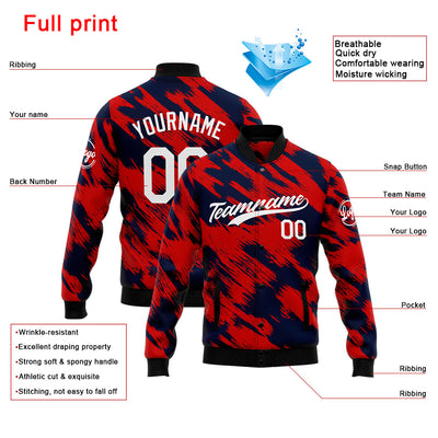 Personalized Custom Men's Jacket Customize Your Team Name, Logo, and Number enthsush