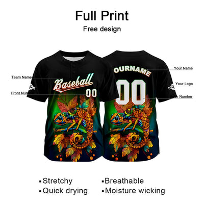 Custom Black Baseball Jersey Personalized Baseball Shirt for Men Women Kids Youth enthsush