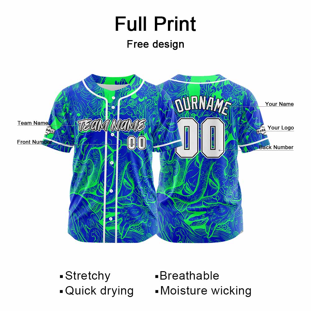 Custom Baseball Uniforms High-Quality for Adult Kids Optimized for Performance Witch-Royal-Green enthsush