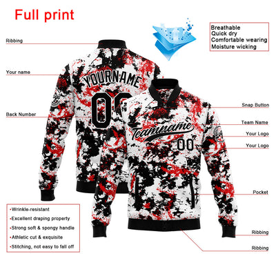 Personalized Custom Men's Jacket Customize Your Team Name, Logo, and Number enthsush