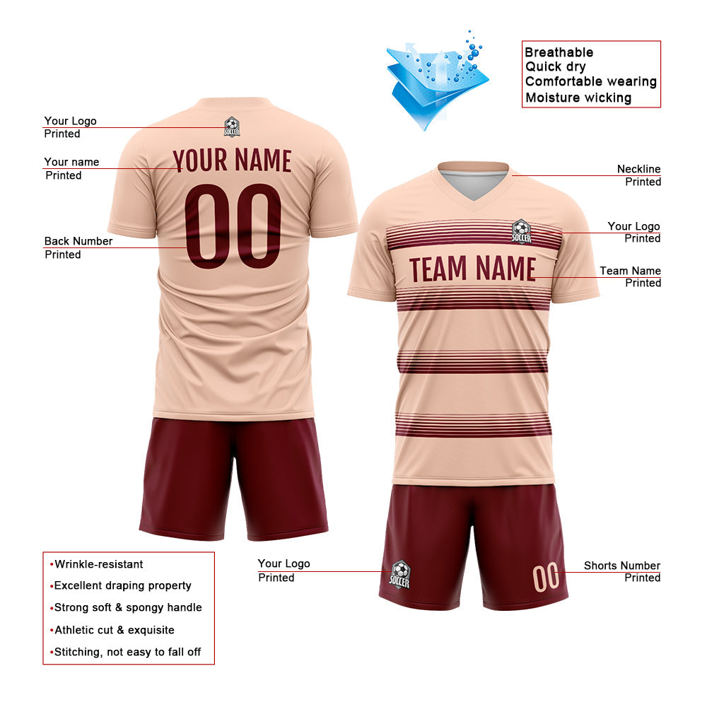 Custom Soccer Jerseys for Men Women Personalized Soccer Uniforms for Adult and Kid Crimson enthsush