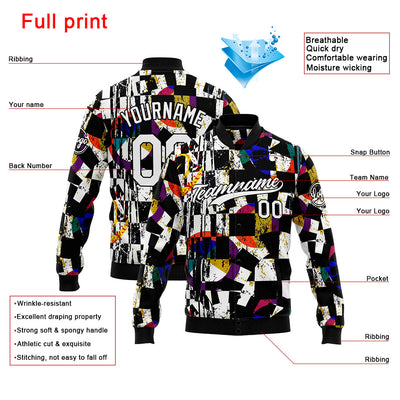 Personalized Custom Men's Jacket Customize Your Team Name, Logo, and Number enthsush