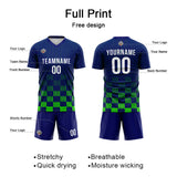 Custom Soccer Jerseys for Men Women Personalized Soccer Uniforms for Adult and Kid Royal-Green