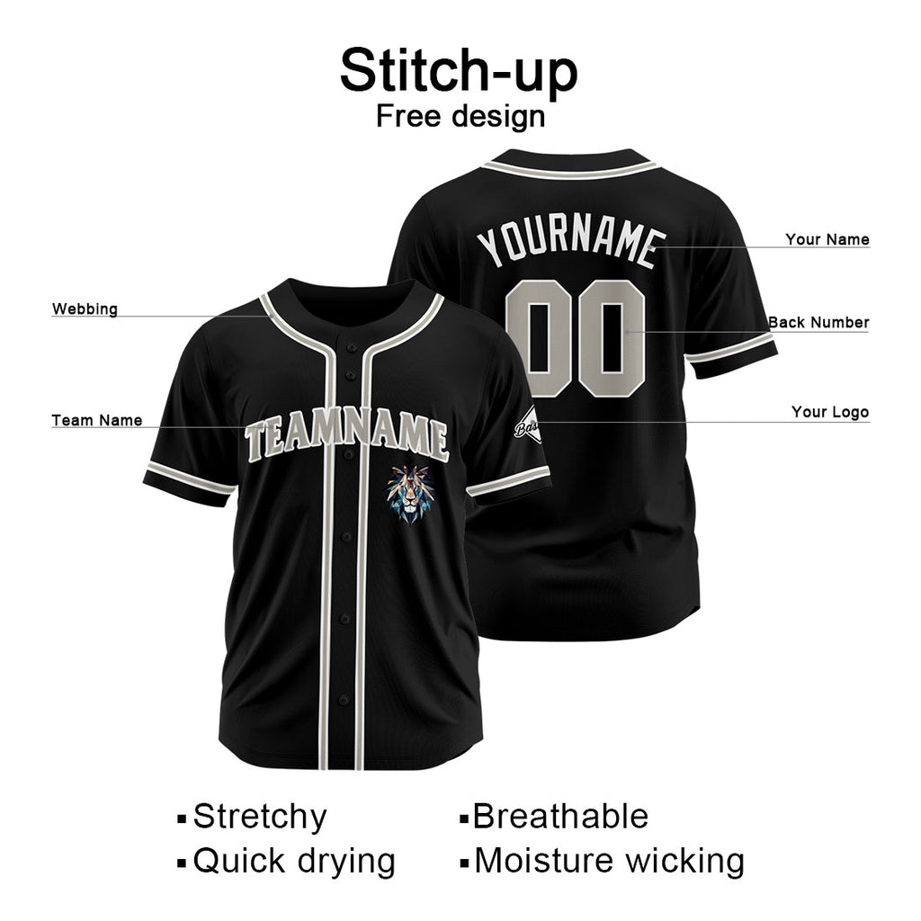Custom Baseball Uniforms High-Quality for Adult Kids Optimized for Performance Black enthsush