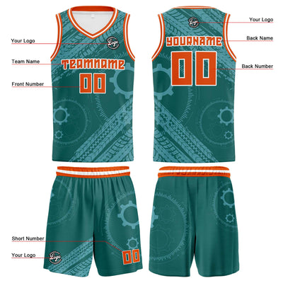 Custom Pine Green Basketball Jersey Uniform Suit Printed Your Logo Name Number enthsush