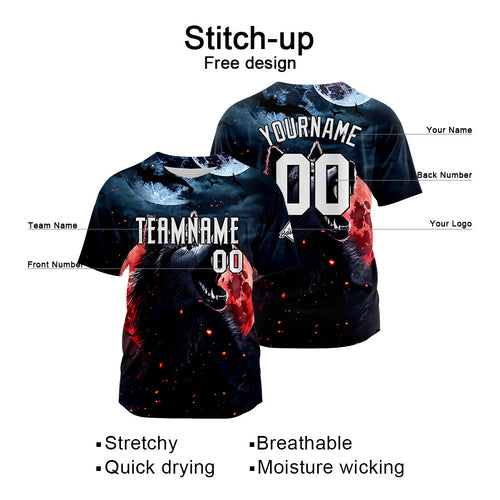 Custom Baseball Uniforms High-Quality for Adult Kids Optimized for Performance Blood Moon Wolf enthsush