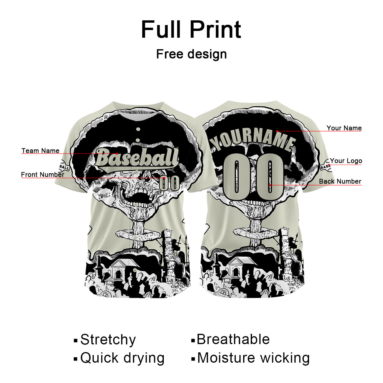 Custom Beige Baseball Jersey Personalized Baseball Shirt for Men Women Kids Youth enthsush