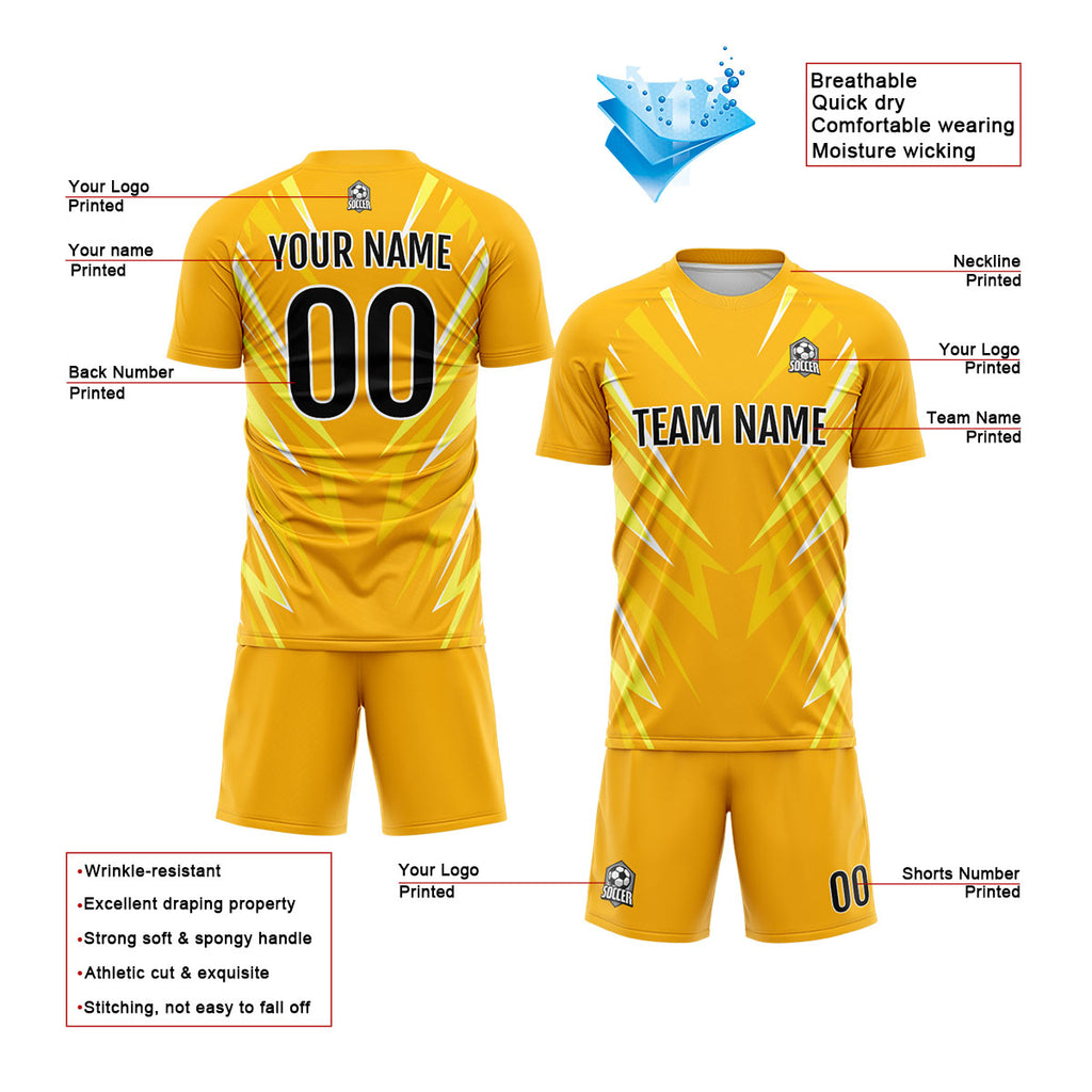 Custom Orange Soccer Jerseys for Men Women Personalized Soccer Uniforms for Adult and Kid enthsush