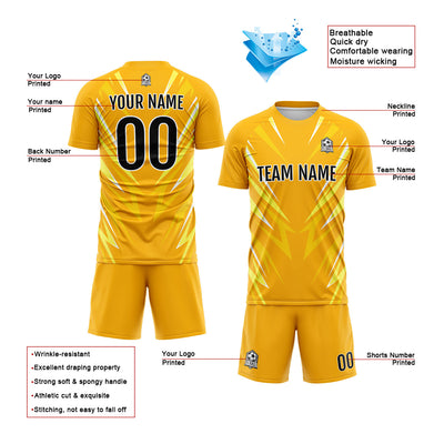 Custom Orange Soccer Jerseys for Men Women Personalized Soccer Uniforms for Adult and Kid enthsush