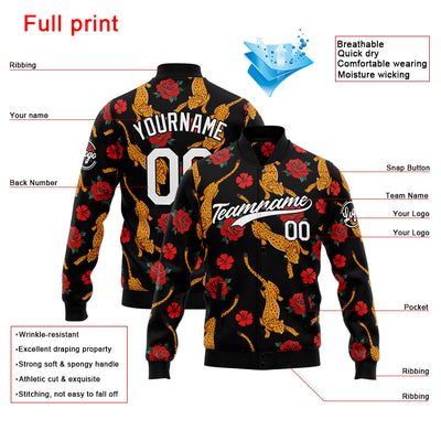 Personalized Custom Men's Jacket Customize Your Team Name, Logo, and Number enthsush